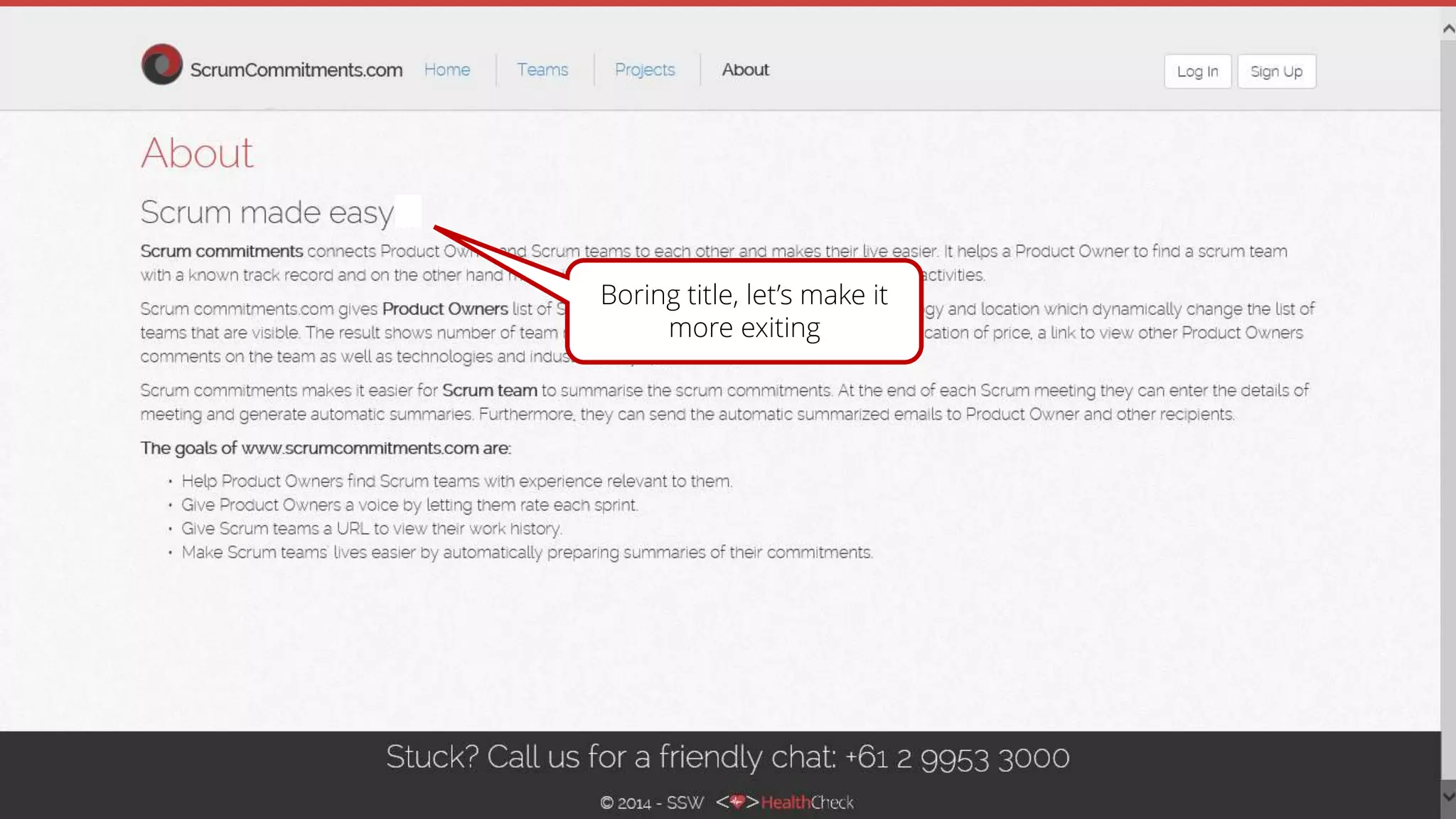 Boring title, let’s make it
more exiting
 