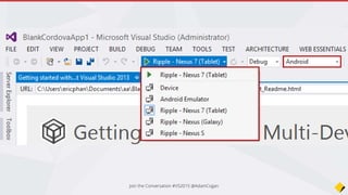 Join the Conversation #VS2015 @AdamCogan
 