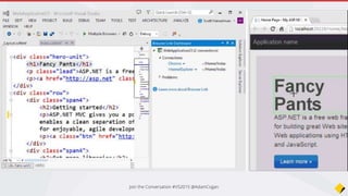 Join the Conversation #VS2015 @AdamCogan
 
