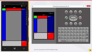 Demo #4
Showing off the
controls – Add a
Tabbed Page
 