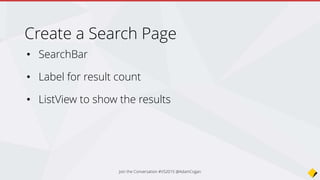 Join the Conversation #VS2015 @AdamCogan
 
