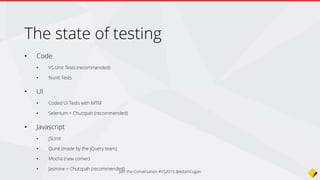 Join the Conversation #VS2015 @AdamCogan
 