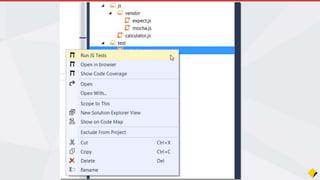 xUnit.net First Class Citizen in 2015
Join the Conversation #VS2015 @AdamCogan
Old way using MSTest
New way using xUnit.net
 