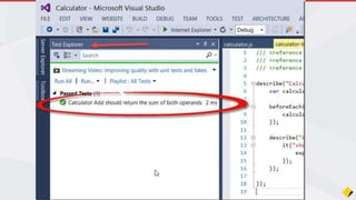 MVC + WebAPI + TypeScript + KnockoutJS + AngularJS
This Year I recommend…
• SPA app front end + WebAPI backend
• Use App Insights for usage tracking + DevOps
• Xamarin.Forms for native cross platform mobile development
• Continuous deployment to Azure using Testing in Production and Deployment Slots
• Testing
• .NET VS Tests
• Selenium
• Javascript (Jasmine + Chutzpah)
Join the Conversation #VS2015 @AdamCogan
 