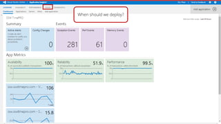 When should we deploy?
 