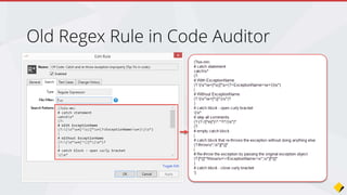 Old Regex Rule in Code Auditor
 