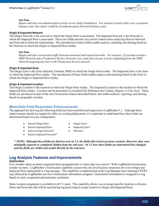 What's New Logrhythm 5.1 Data Sheet | PDF