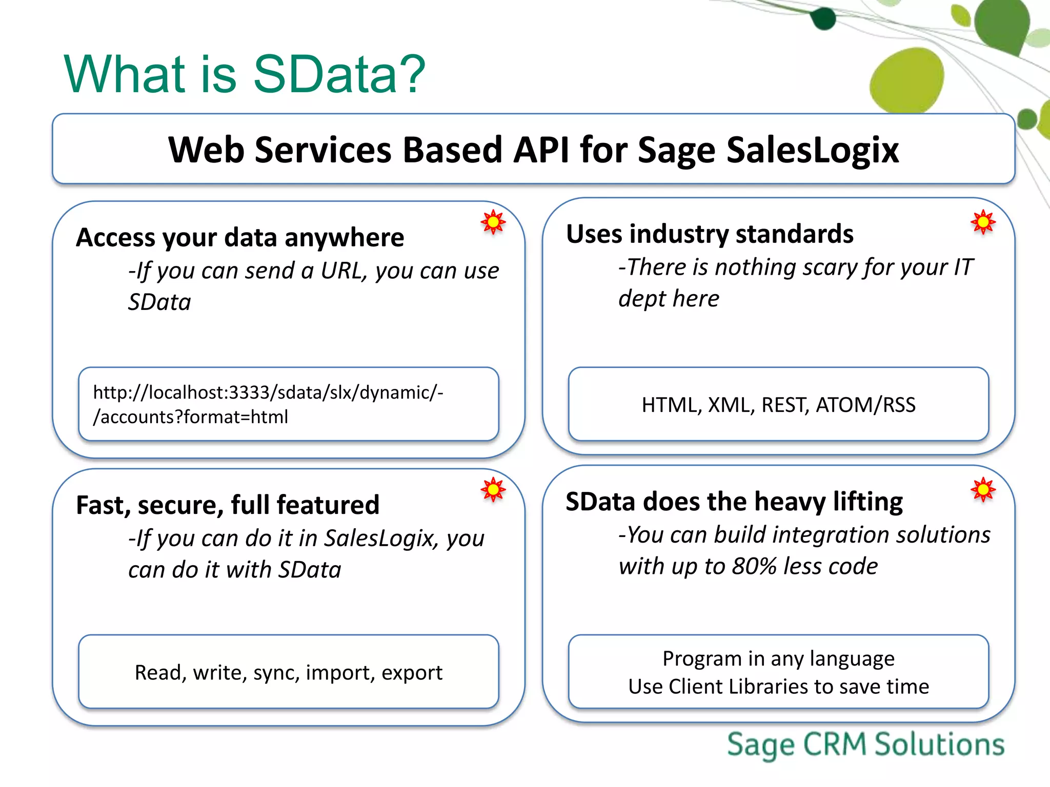 Introduces SData-based Editable GridsNewNew