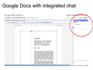Google Docs with integrated chat