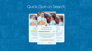 Quick Give on Search
 