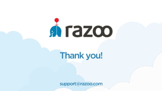 Thank you!
support@razoo.com
 