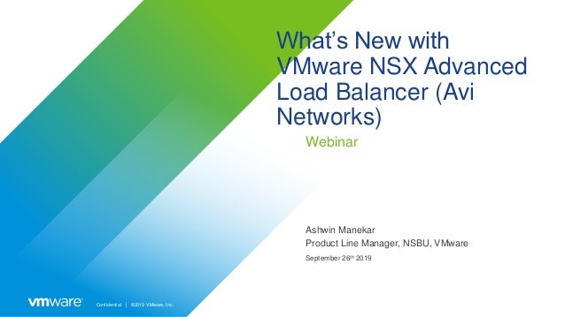 What S New Vmware Nsx Advanced Load Balancer Avi Networks