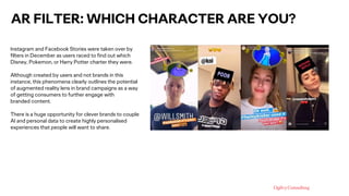AR FILTER: WHICH CHARACTER ARE YOU?
Instagram and Facebook Stories were taken over by
filters in December as users raced t...