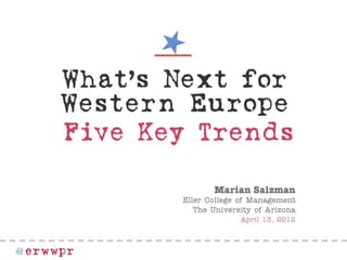 What's Next for Western Europe