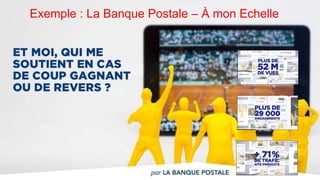 Exemple : La Banque Postale – À mon Echelle
 