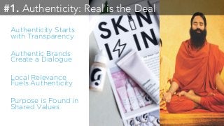 Authenticity &
Transparency
 