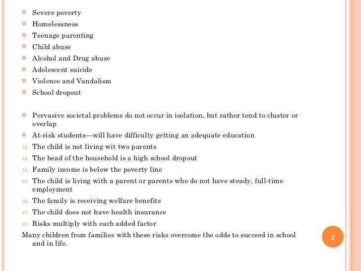 Social problem among teenagers essay