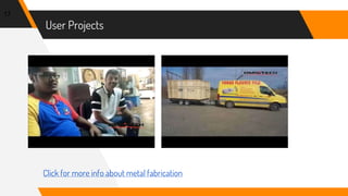 User Projects
17
Click for more info about metal fabrication
 