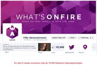 En sólo 5 meses sumamos más de 10.000 followers hipersegmentados
 