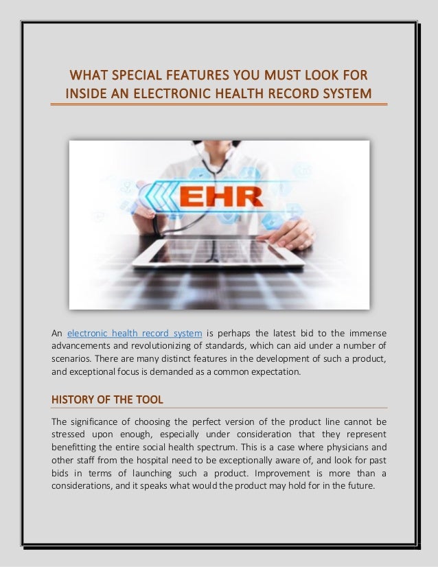 Implementing Electronic Health Records In Hospitals A