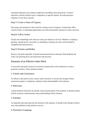 What Steps to take for presenting an Effective Sales Pitch.pdf