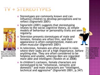 What stereotypes are found in television and films | PPTX
