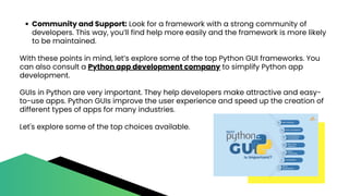 What's the best GUI library for Python.pdf