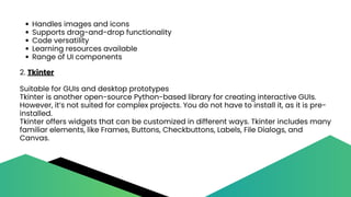 What's the best GUI library for Python.pdf