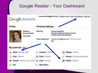 Google Reader - Your Dashboard 