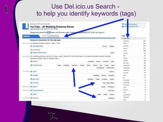 Use Del.icio.us Search -  to help you identify keywords (tags) 