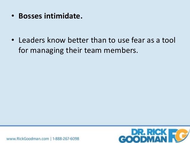 What S The Difference Between A Boss And A Leader
