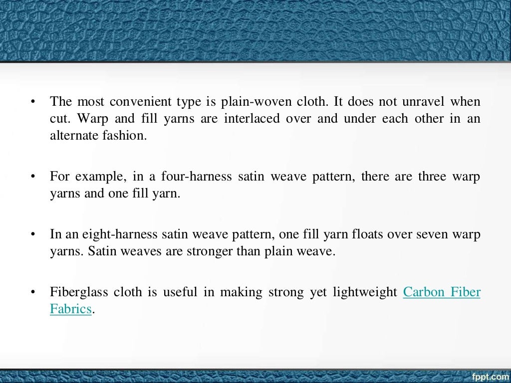 What's the difference between fiberglass cloth and fiberglass mat