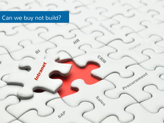 Can we buy not build? 
 