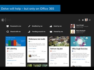 Delve will help – but only on Office 365 
 