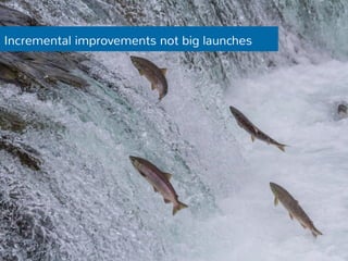 Incremental improvements not big launches 
 