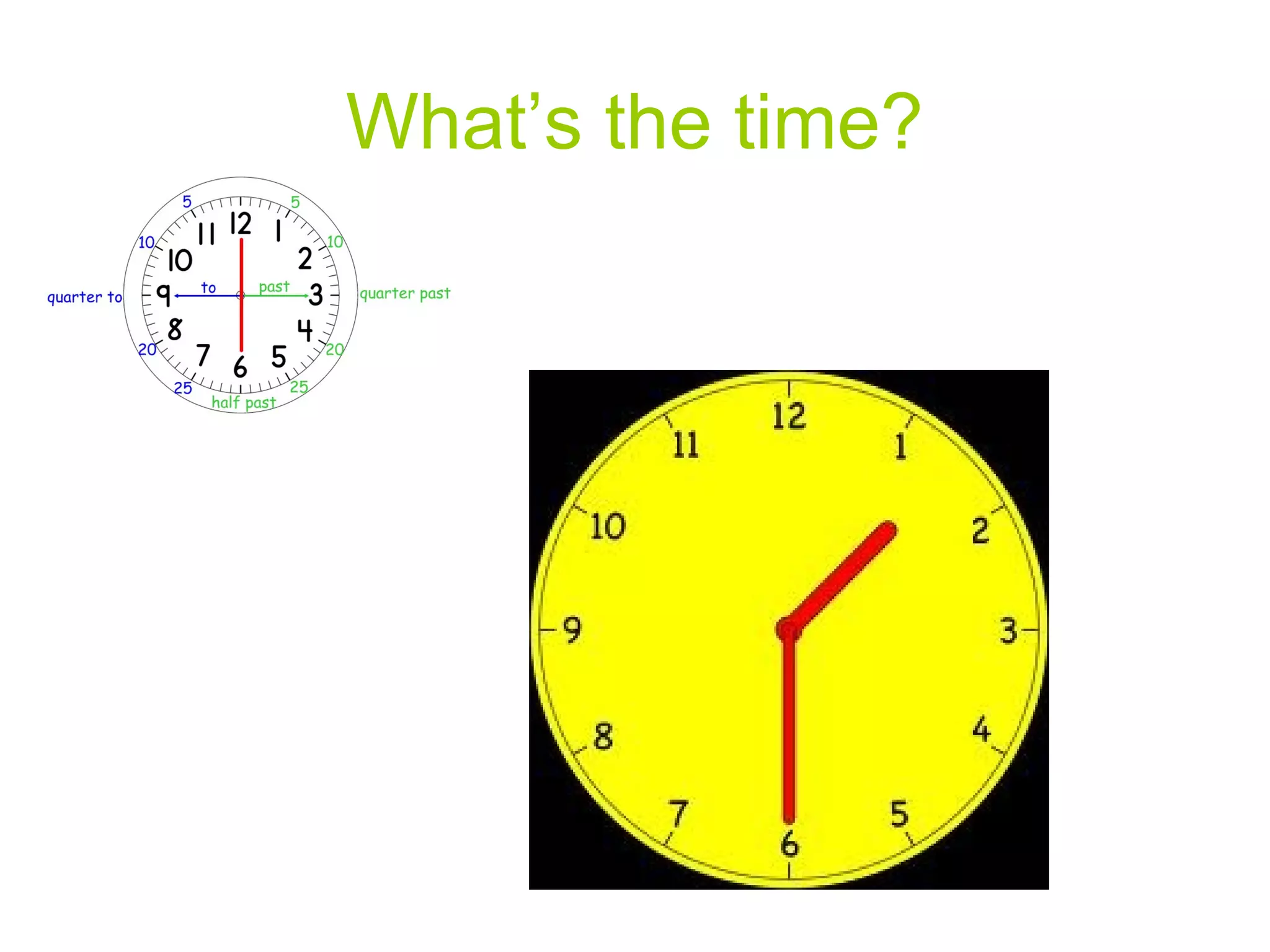 What’s the time?