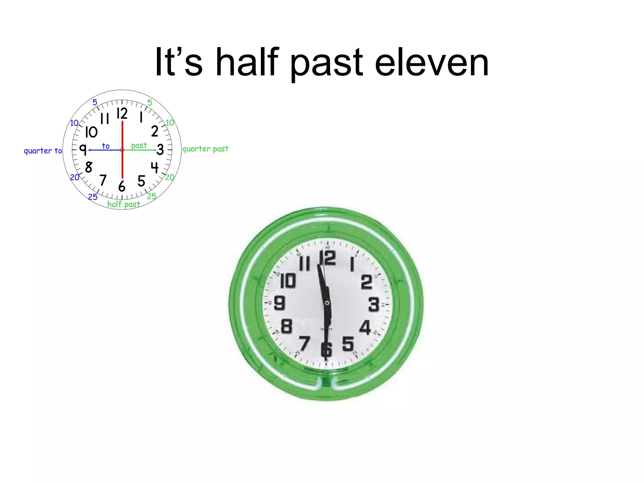 It’s half past eleven