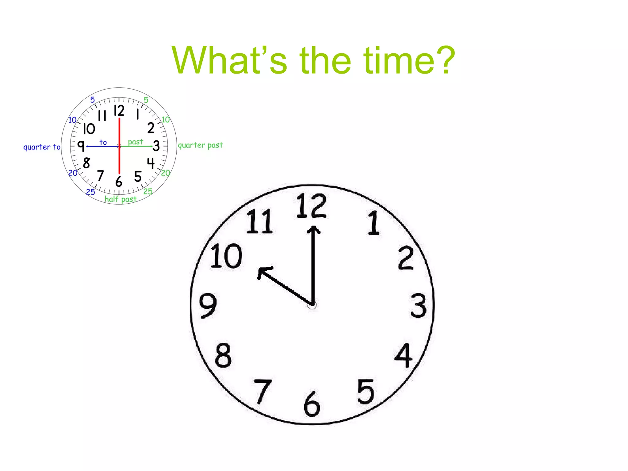 What’s the time?