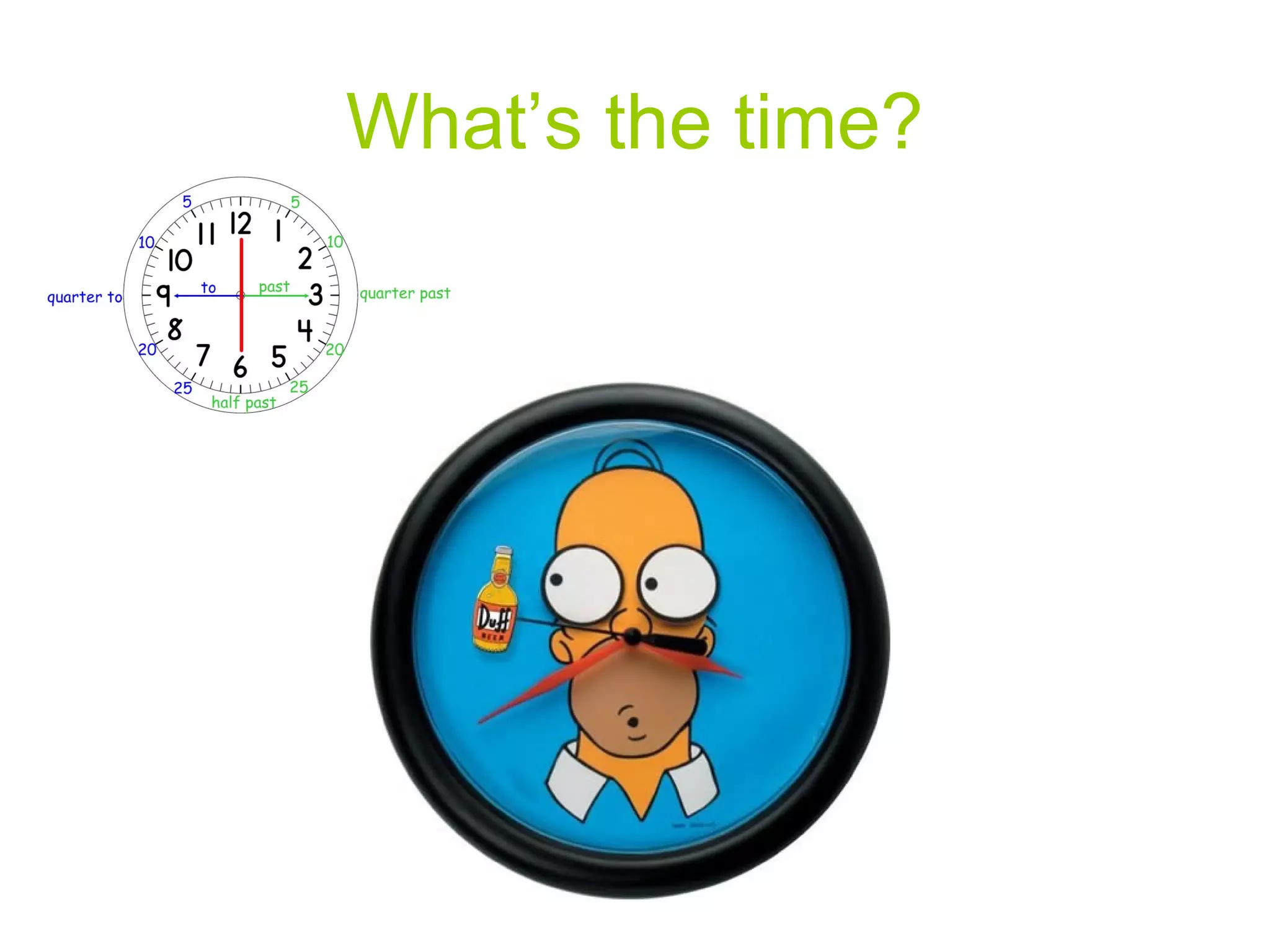 What’s the time?