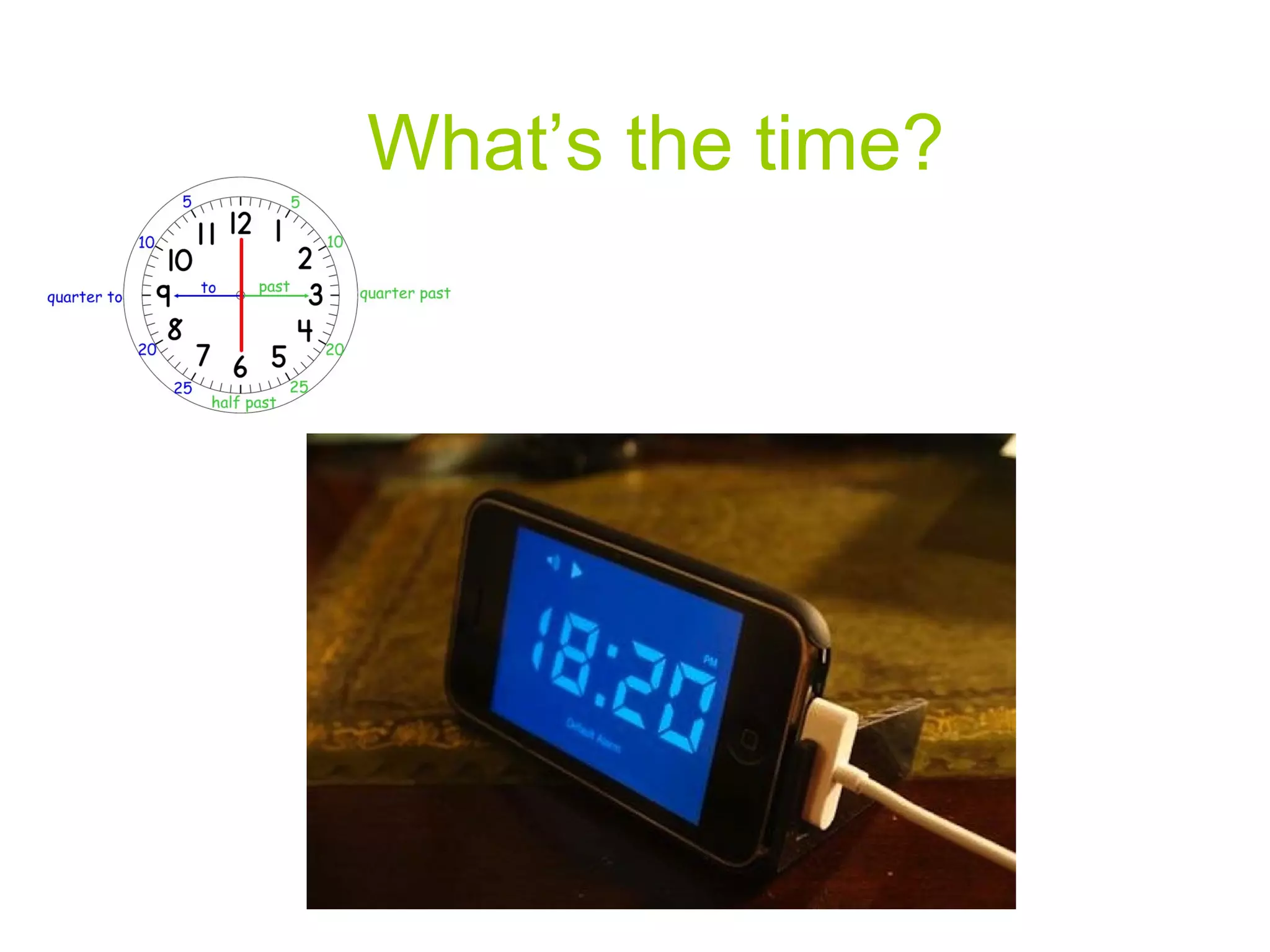 What’s the time?