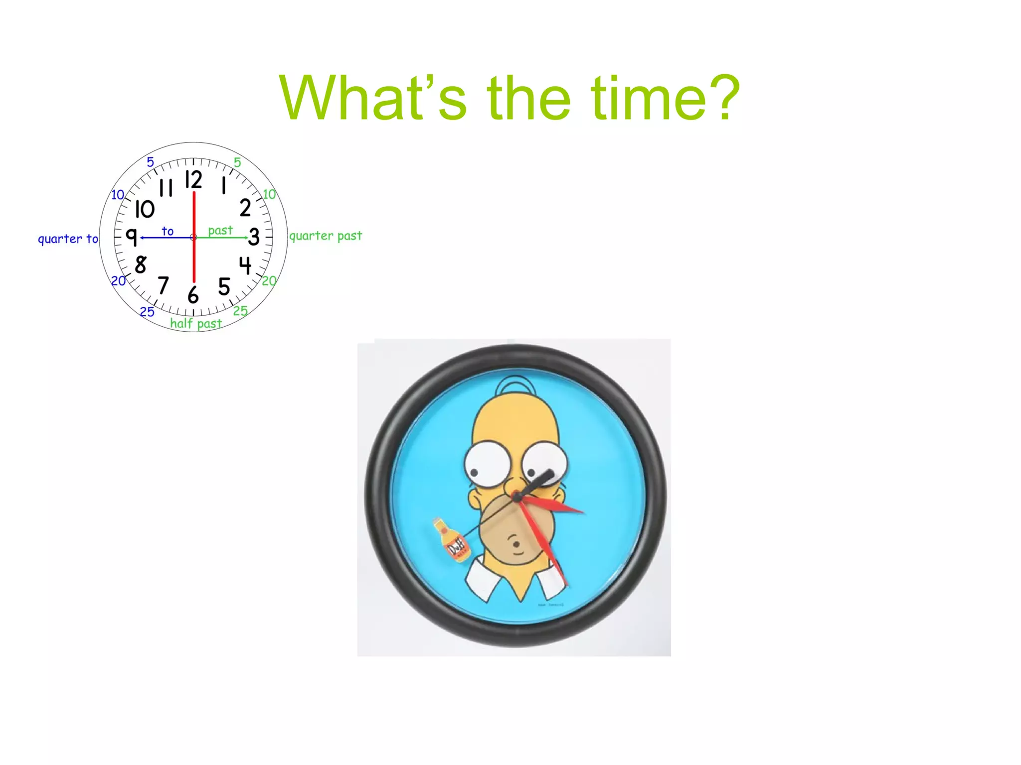 What’s the time?