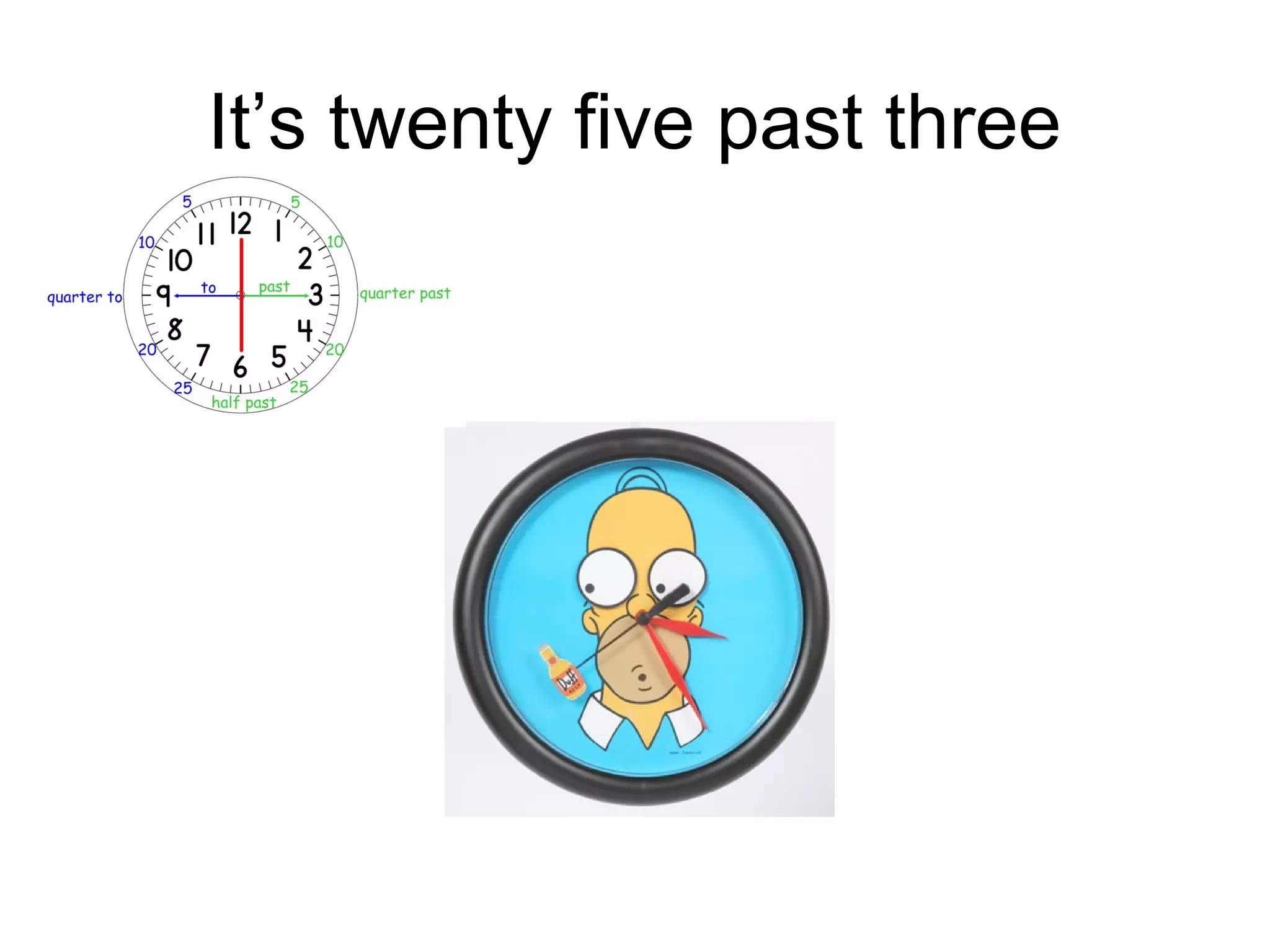 It’s twenty five past three