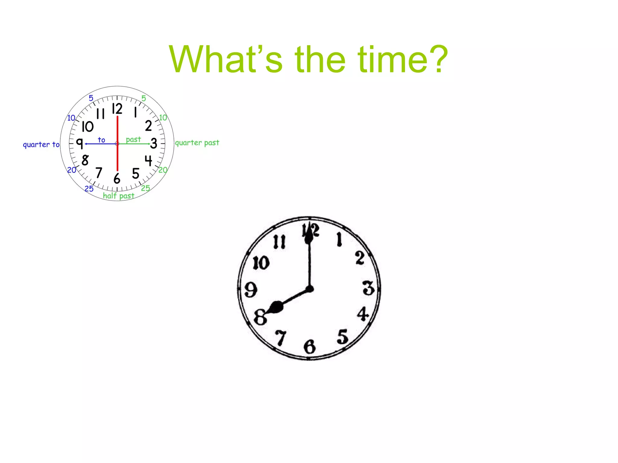What’s the time?