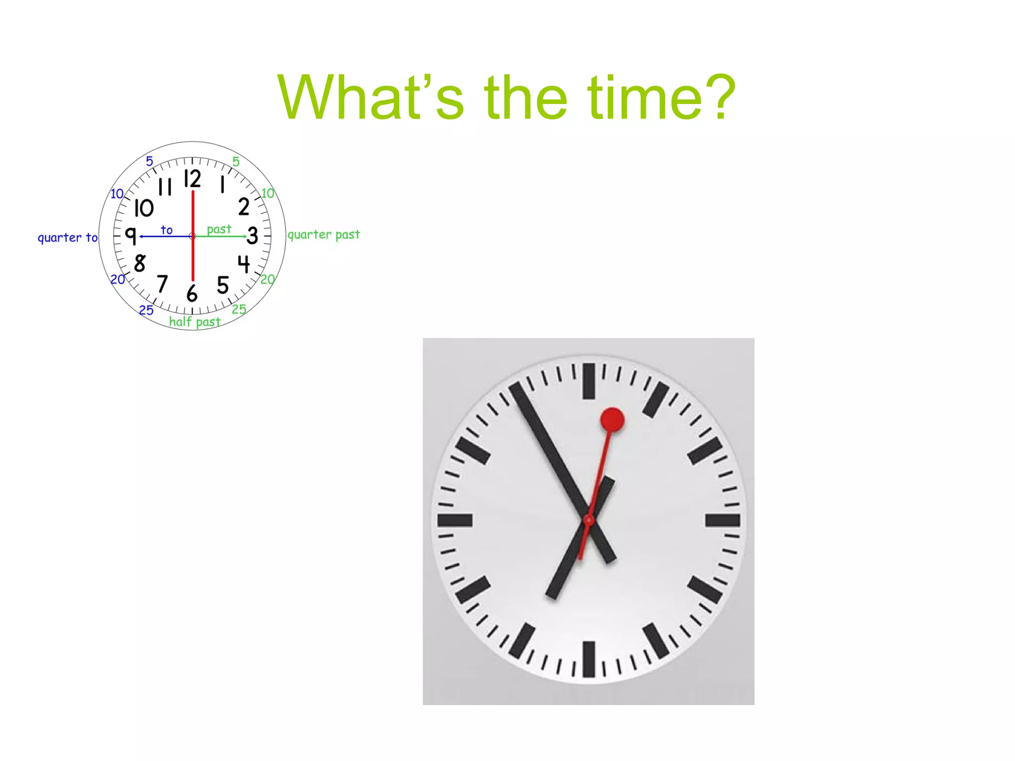 What’s the time?