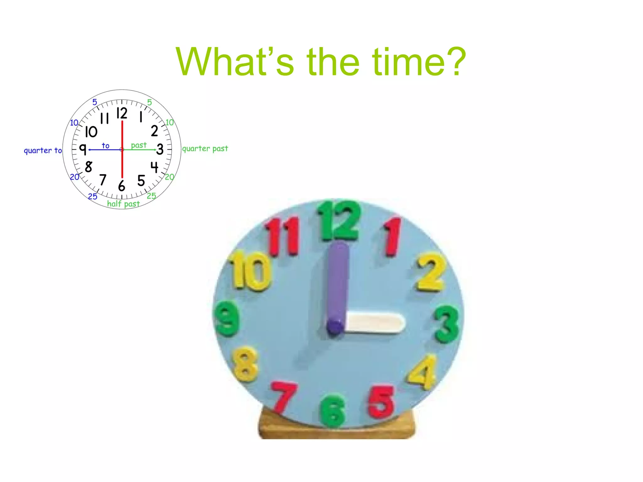 What’s the time?