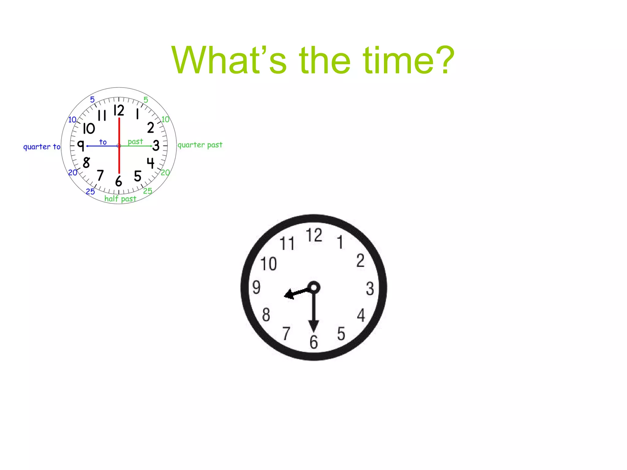 What’s the time?