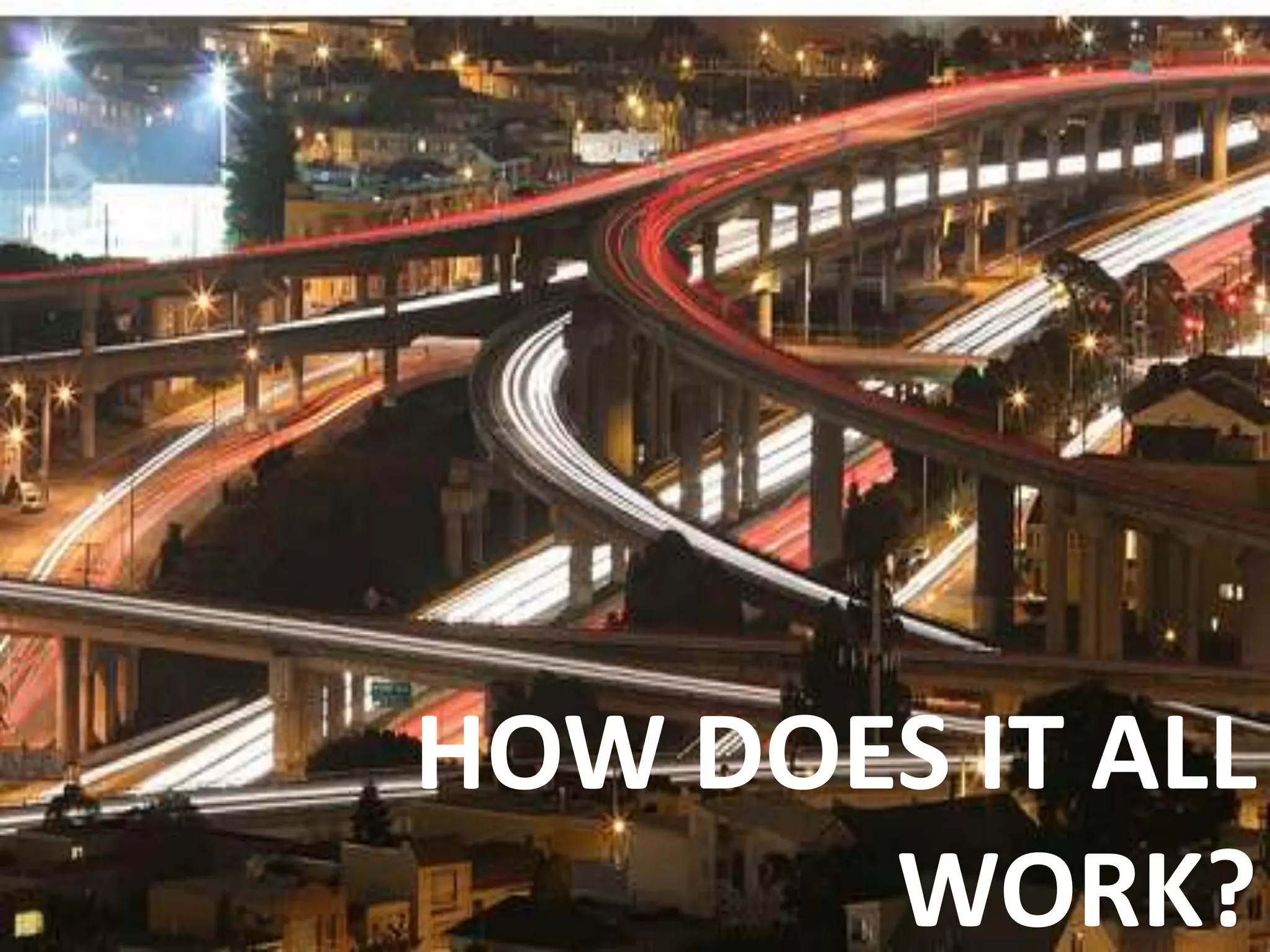 HOW DOES IT ALL
       WORK?
 