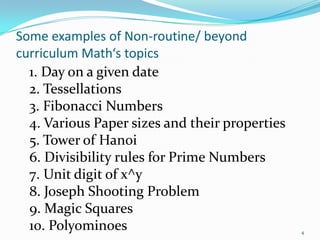 Non Essential Math What successful math‘s teachers must do! - AMIT BAJAJ | PPTX