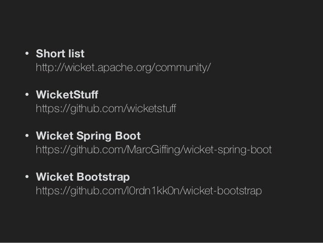 spring boot wicket