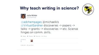 Why teach writing in science?
 